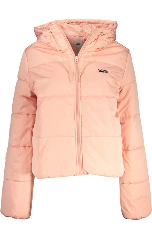 Chaqueta de poliéster rosa para mujer