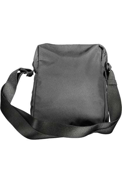 Bolso de hombro de poliéster negro para hombre