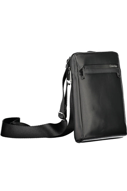 Bolso de hombro de polietileno negro para hombre