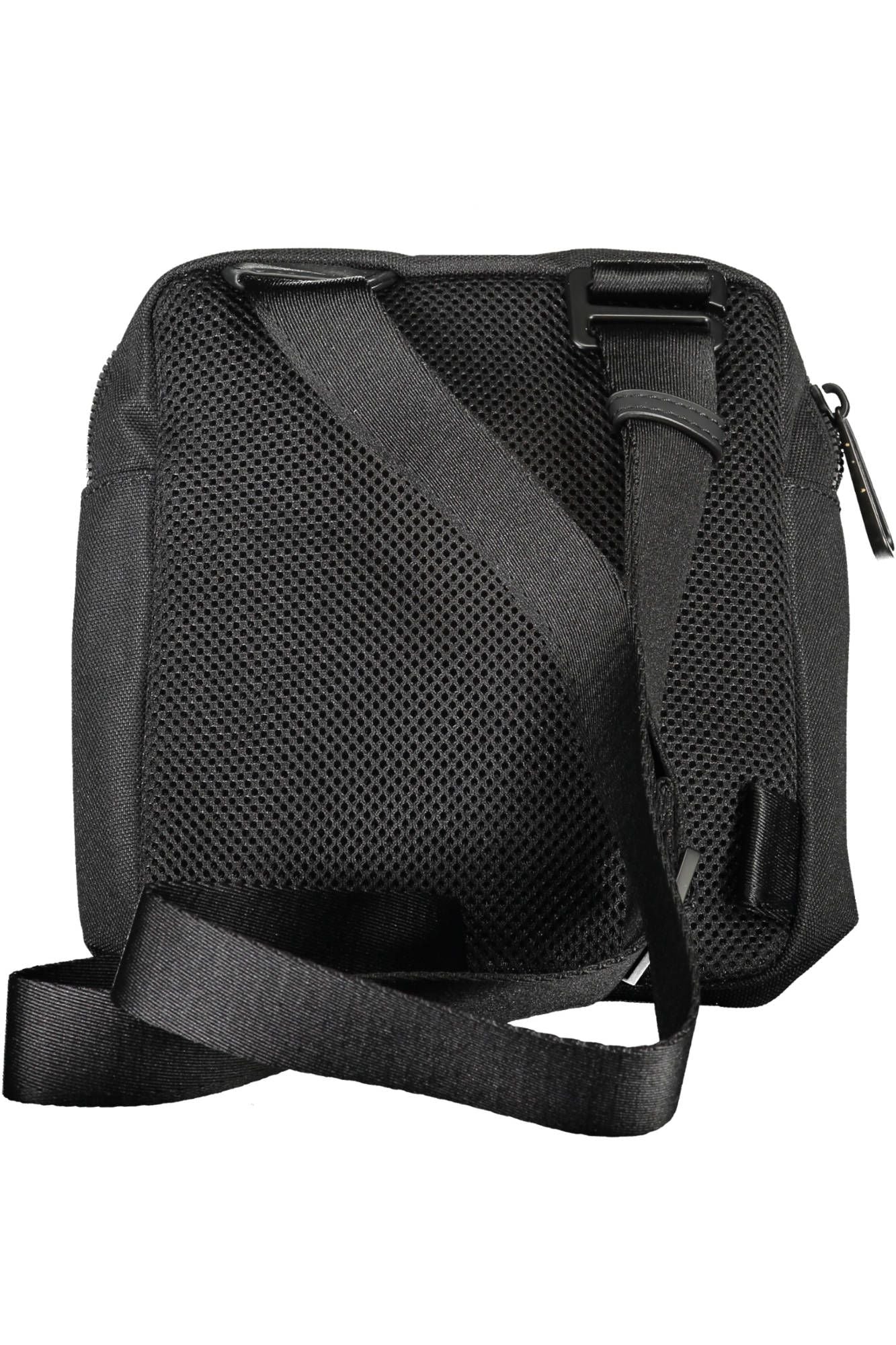 Black Polyester Men Shoulder Bag