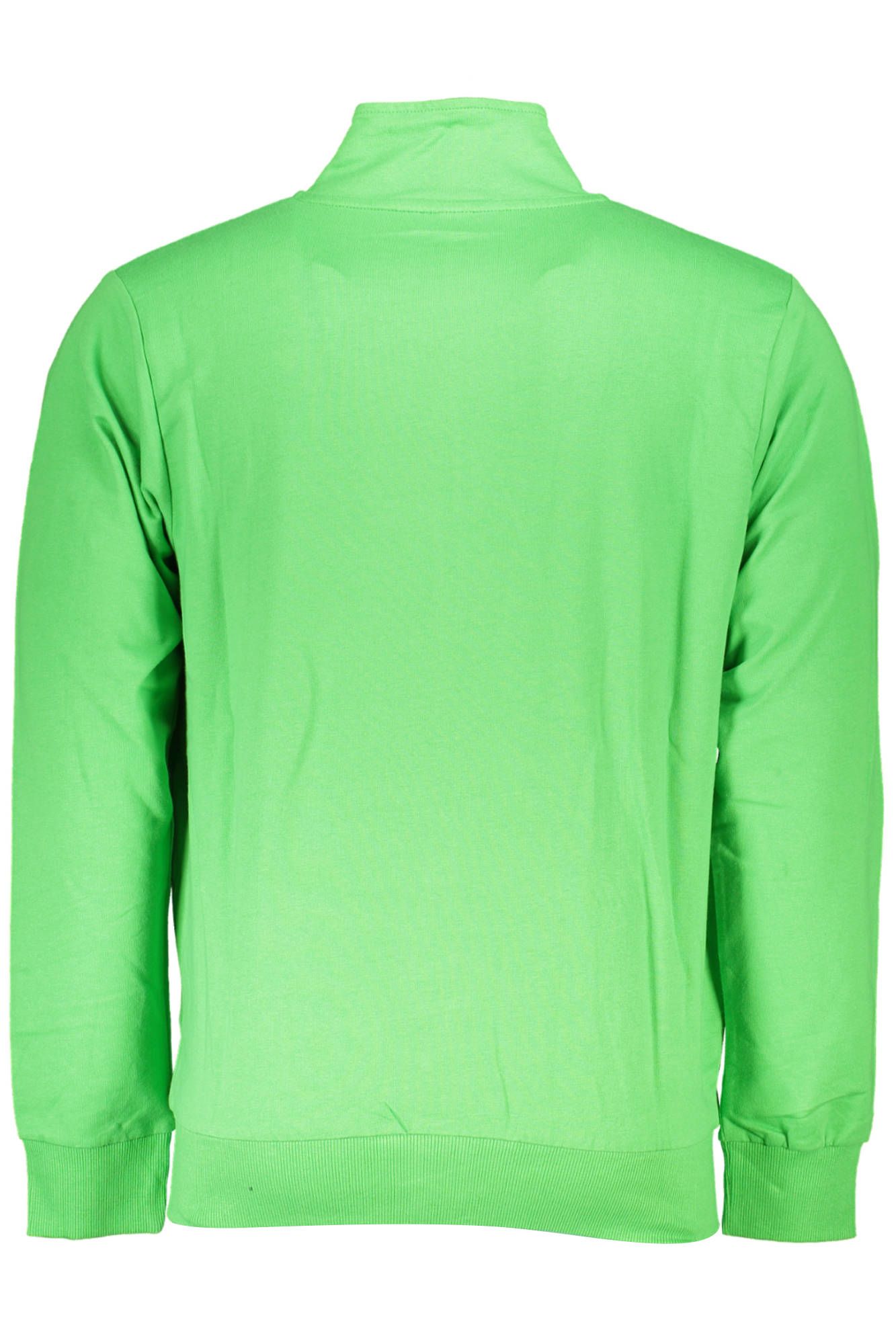 Green Cotton Men Sweater