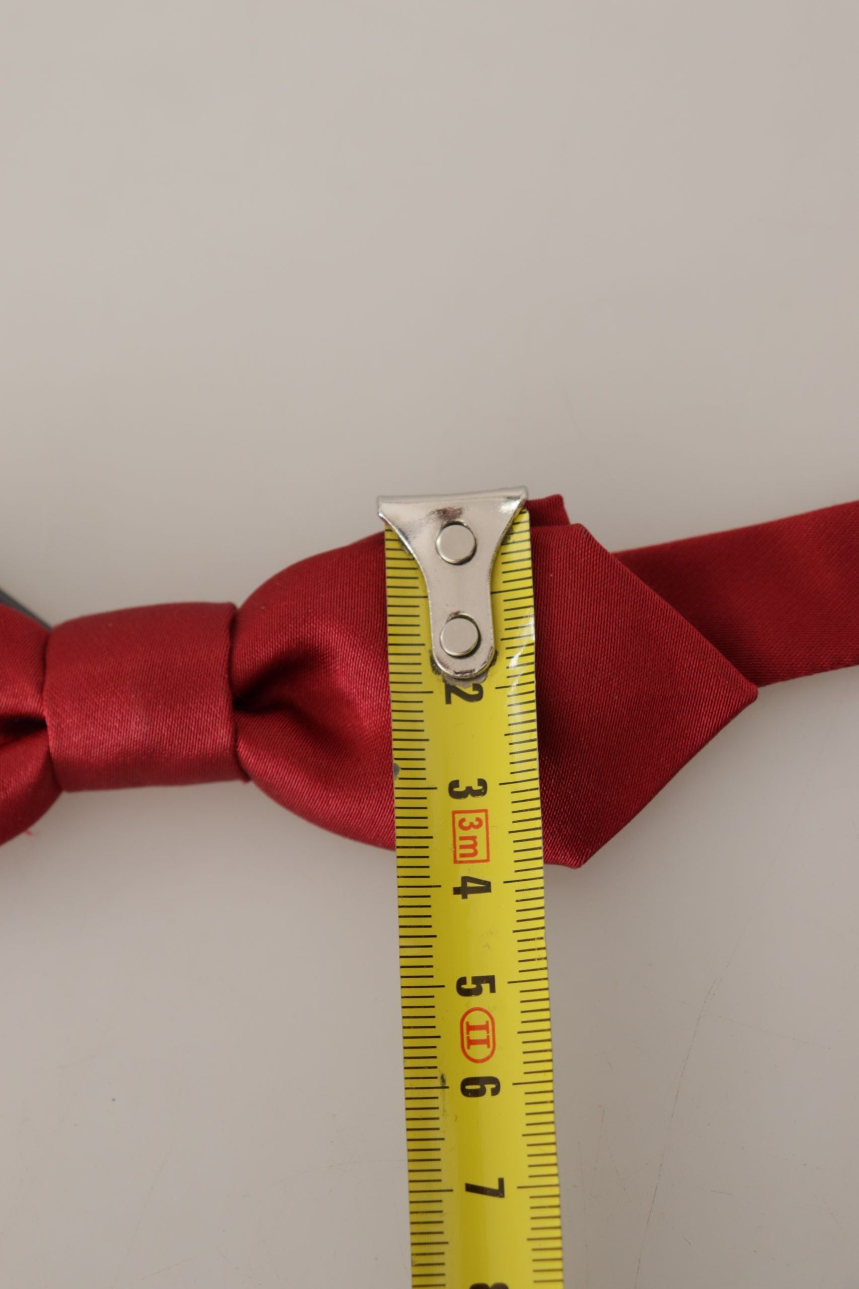 Elegant Red Silk Bow Tie