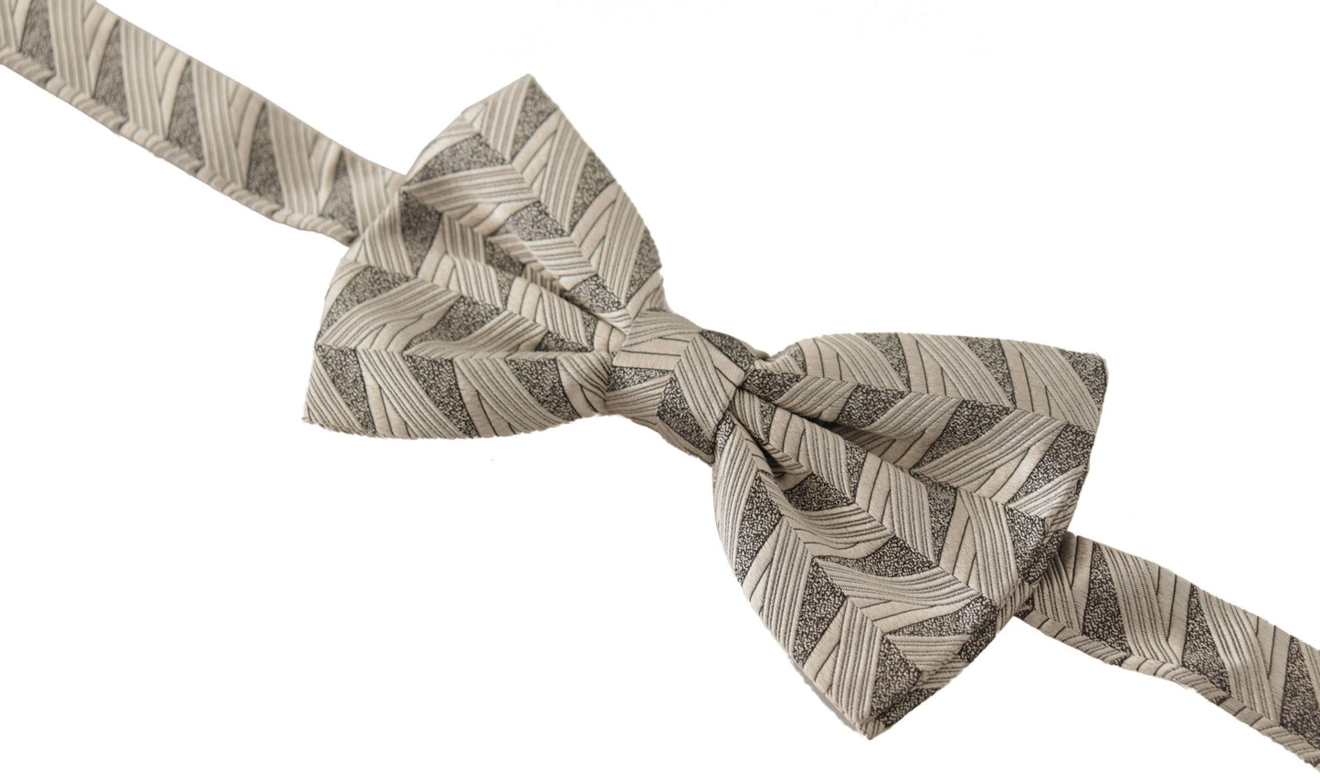 Elegant Silk Grey Bow Tie