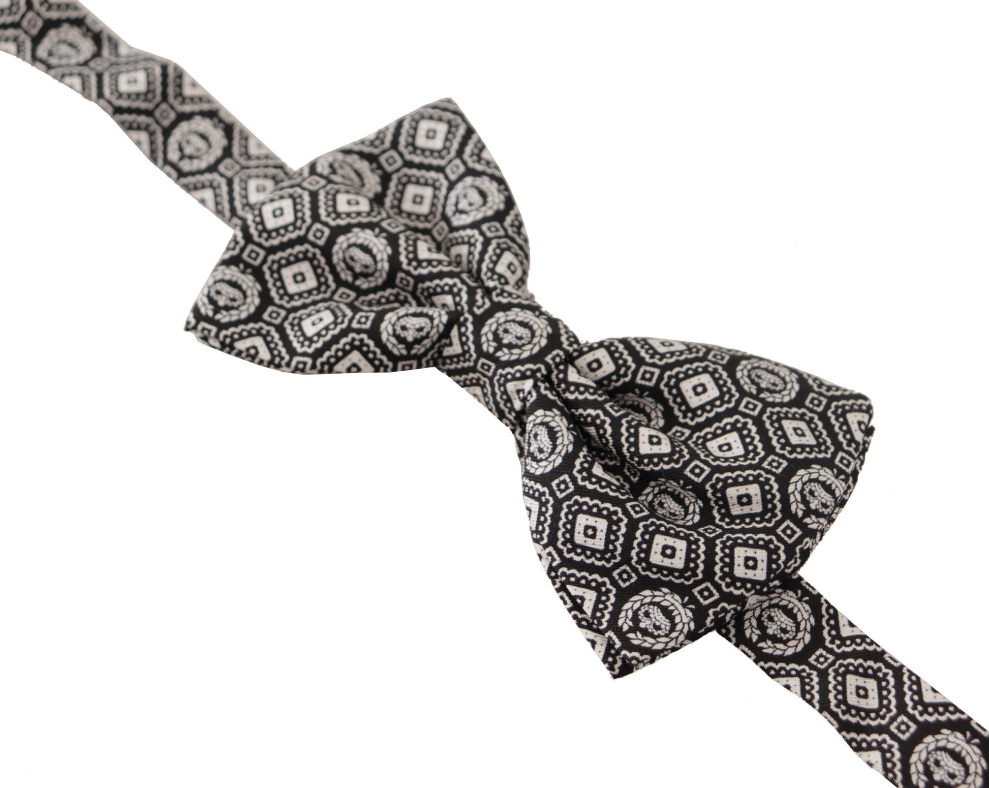 Elegant Silk Black Bow Tie