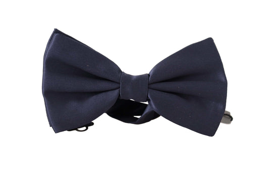 Elegant Sapphire Silk Bow Tie