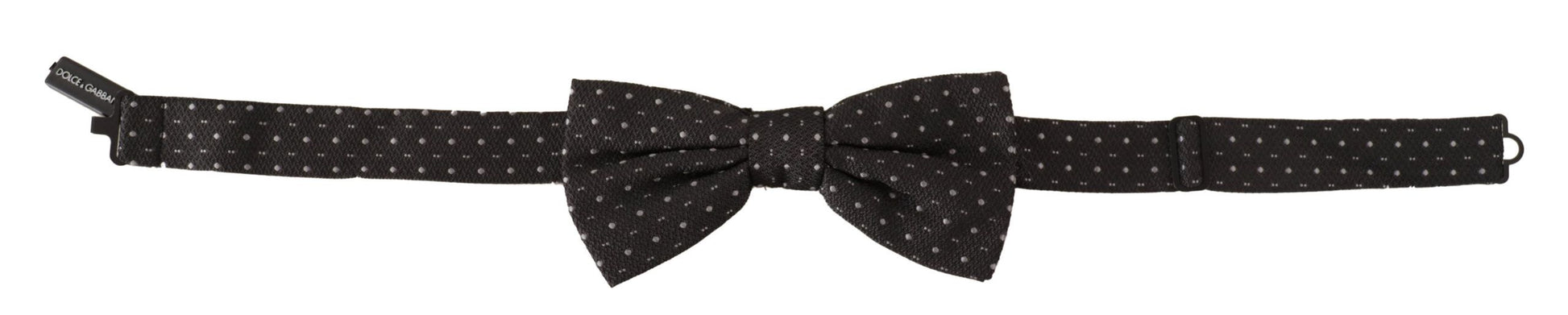 Elegant Polka Dot Silk Bow Tie