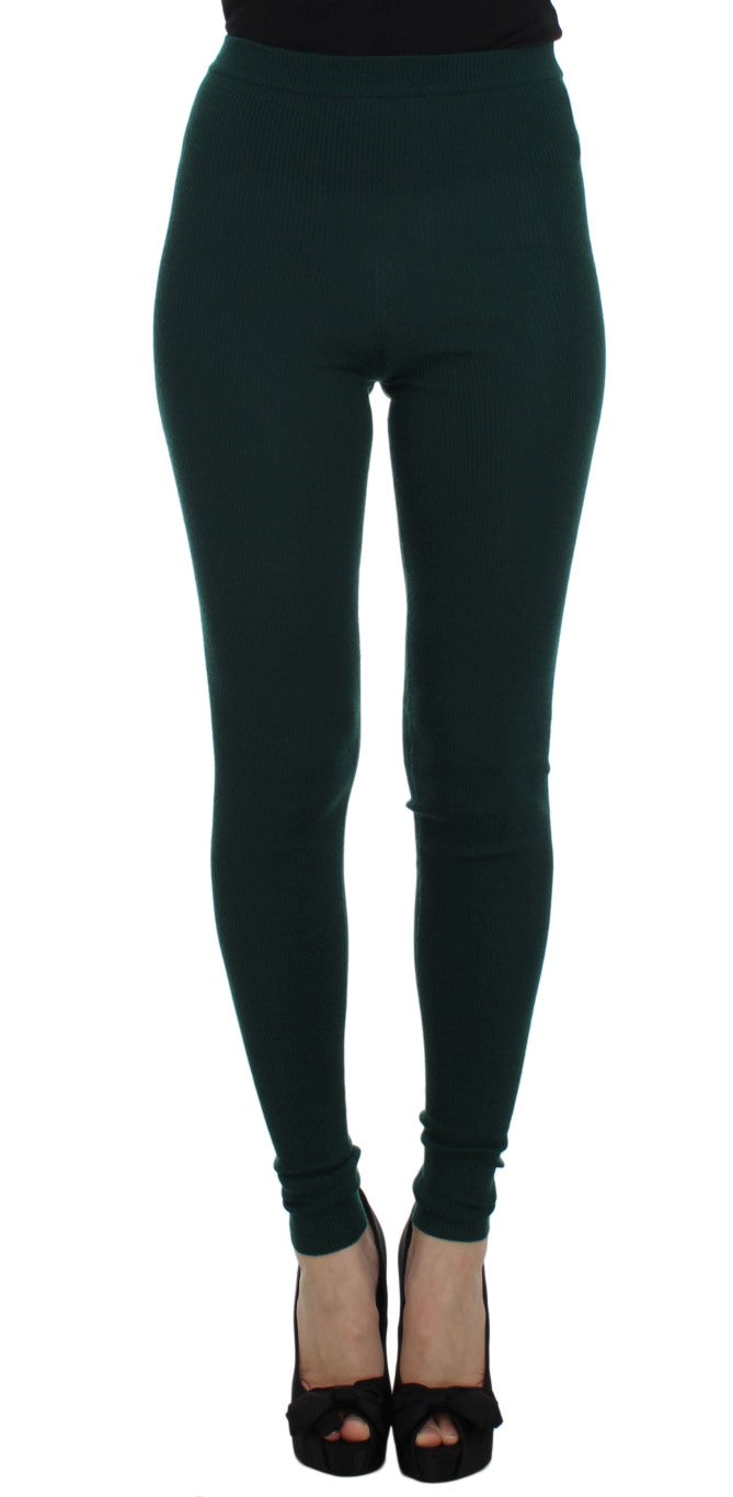 Emerald Treasure High Waist Cashmere Pants