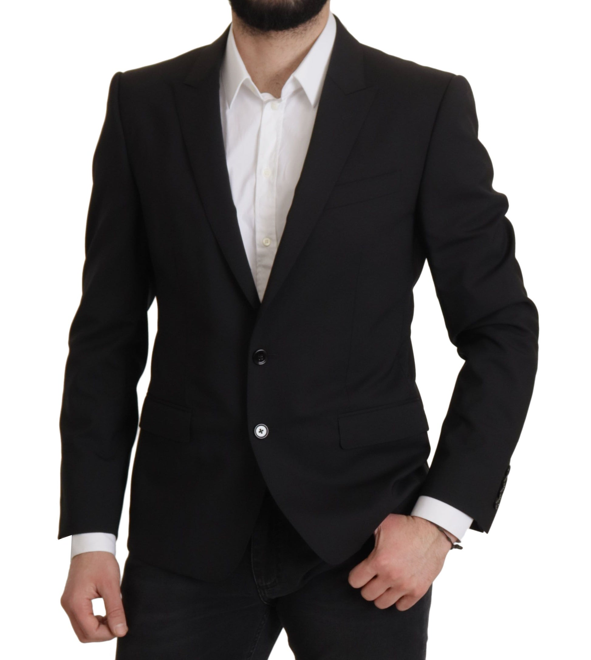 Elegant Slim Fit Black Blazer Jacket