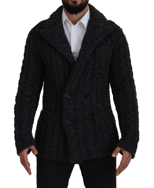 Elegant Double-Breasted Wool-Cashmere Coat