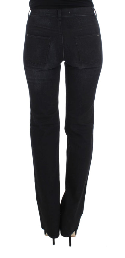 Chic Slim Fit Bootcut Denim Jeans