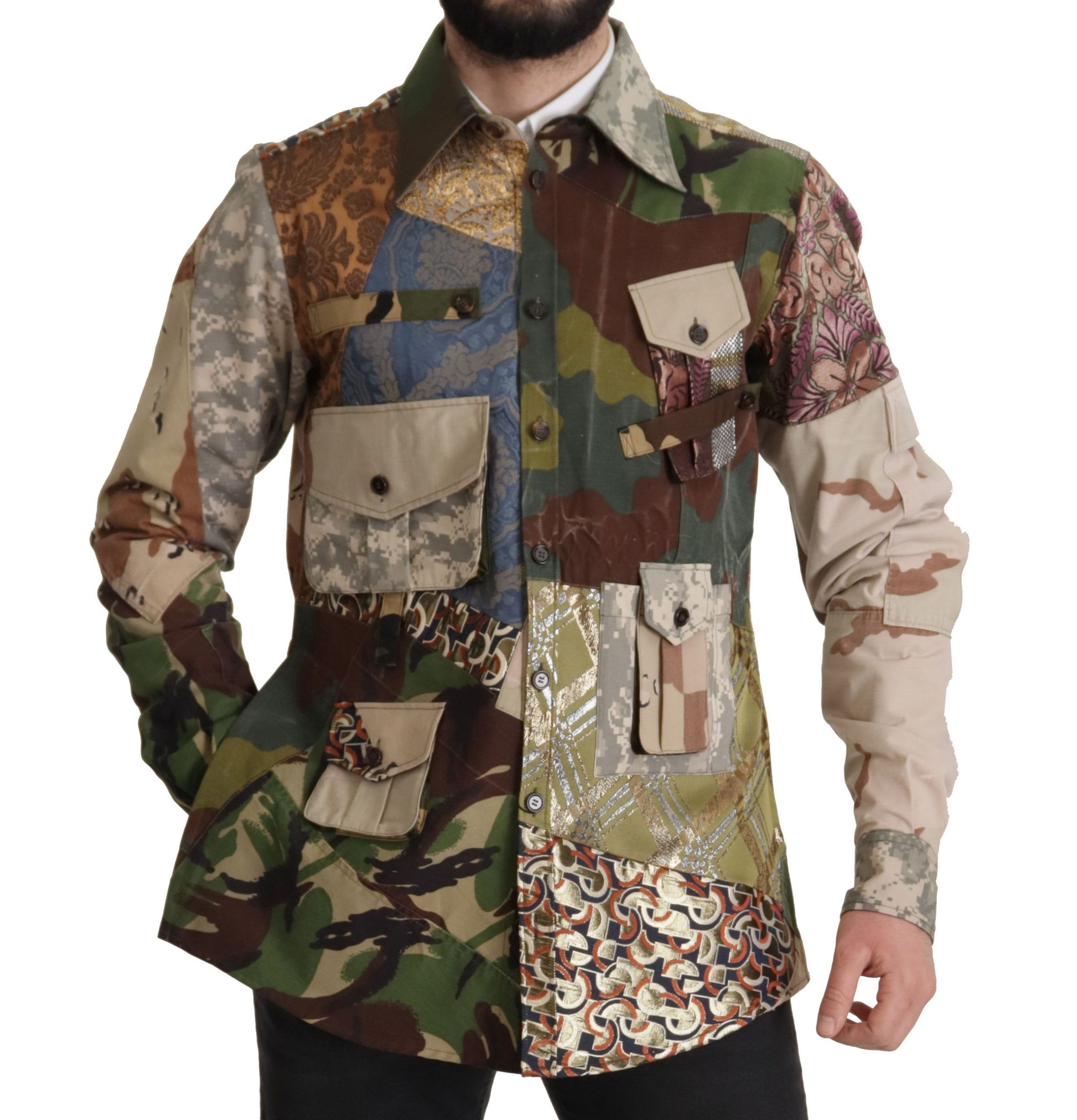 Patchwork Camouflage Casual Shirt