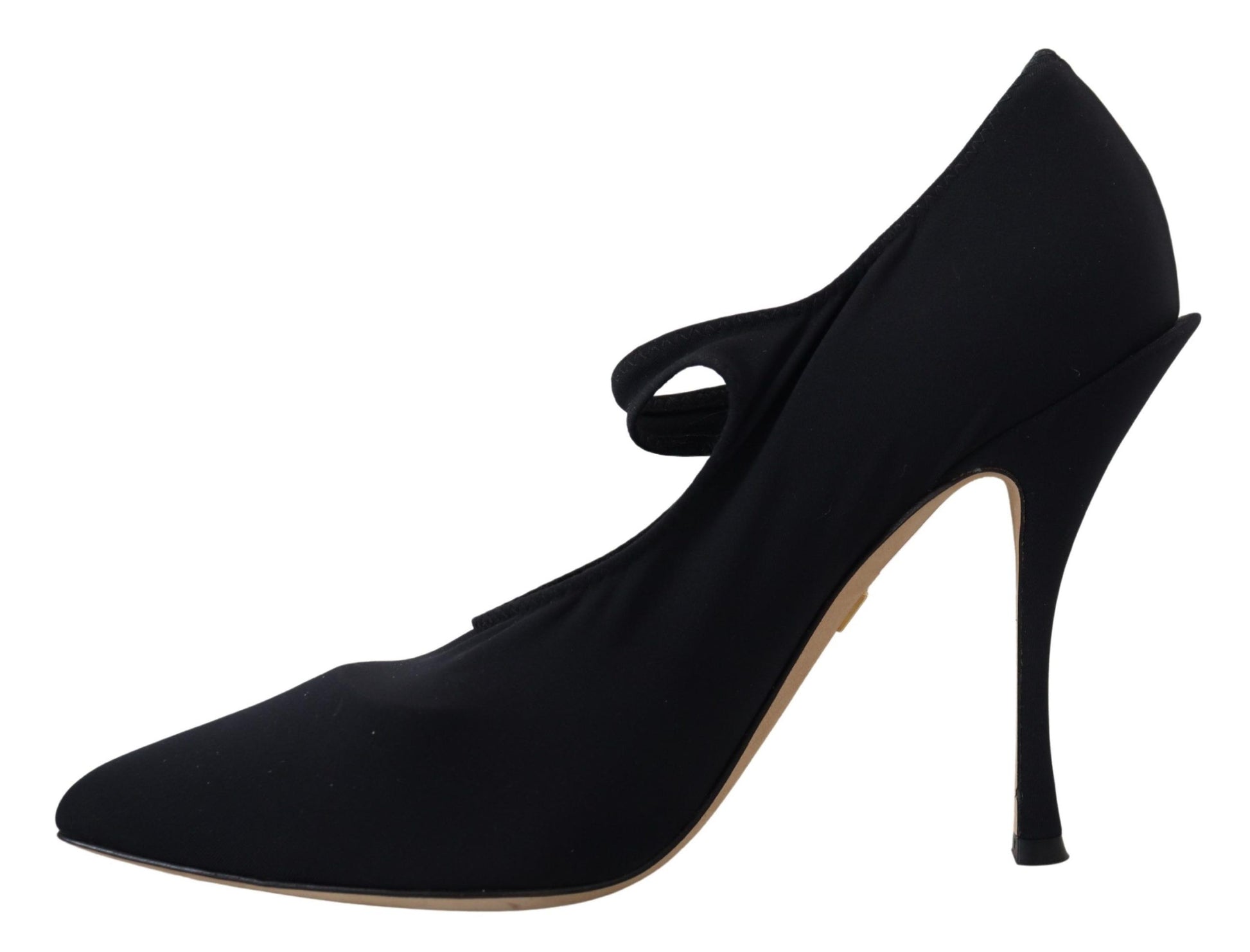 Elegantes zapatos negros Mary Jane con cristales