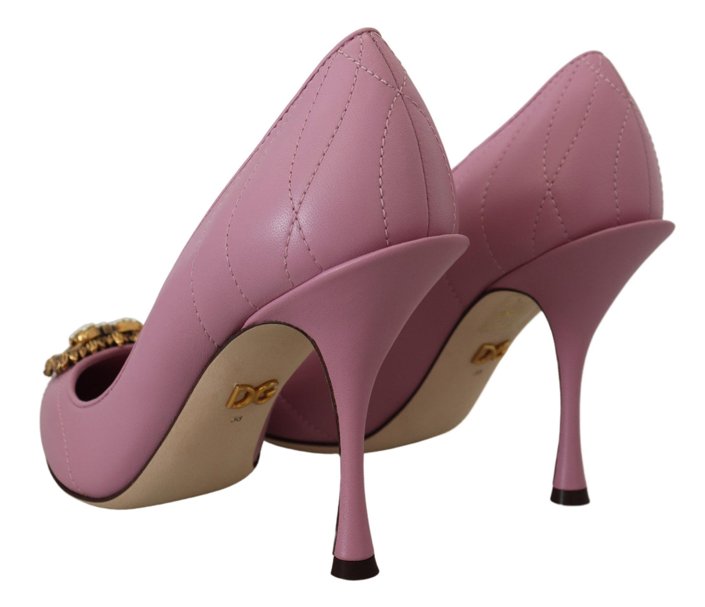 Tacones de piel Devotion en color rosa