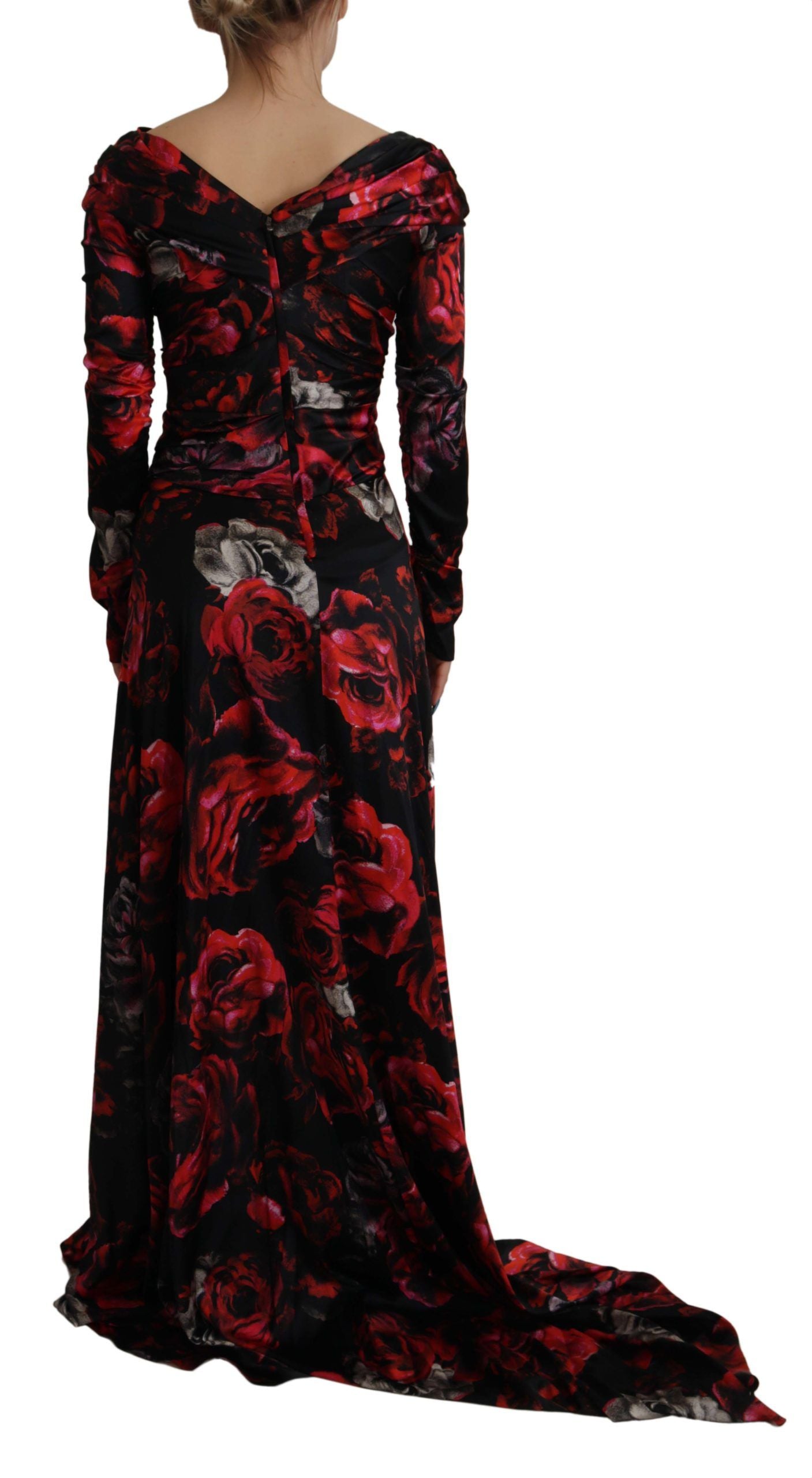 Elegante vestido de novia floral de línea A