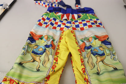 Multicolor High Waist Snow Pants