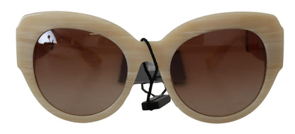 Gafas de sol elegantes de acetato para mujer en color beige