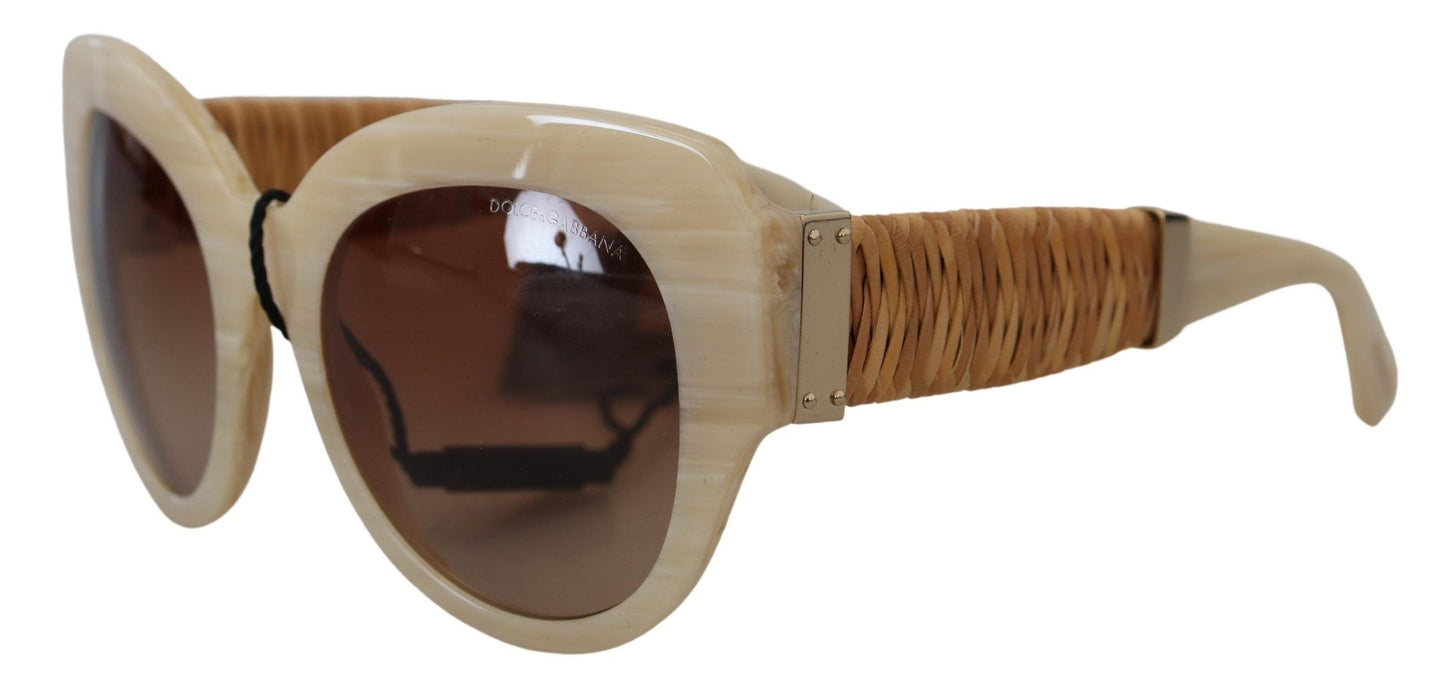 Gafas de sol elegantes de acetato para mujer en color beige