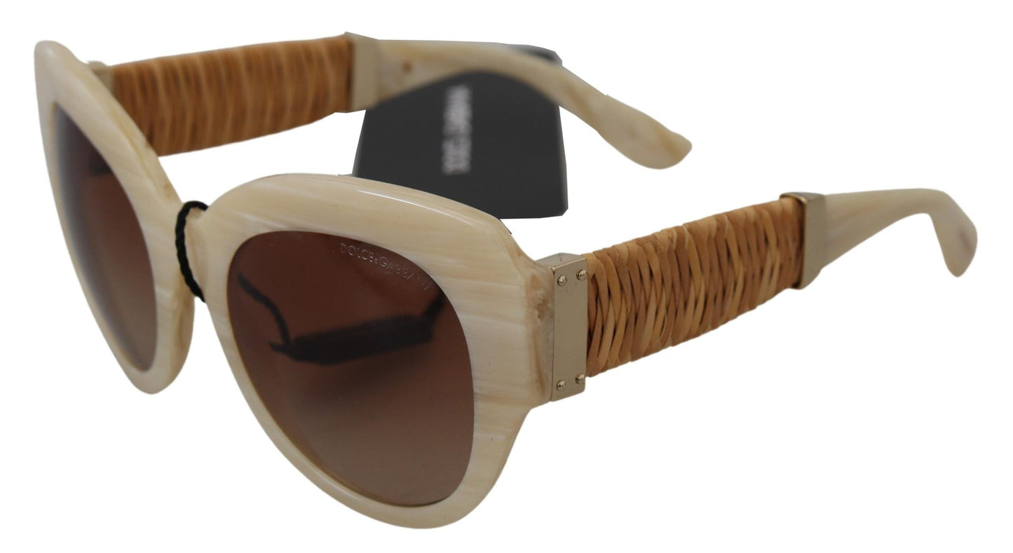 Gafas de sol elegantes de acetato para mujer en color beige