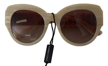 Gafas de sol elegantes de acetato para mujer en color beige