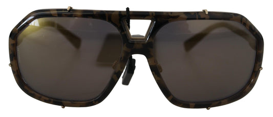 Gafas de sol de aviador marrones espejadas Chic