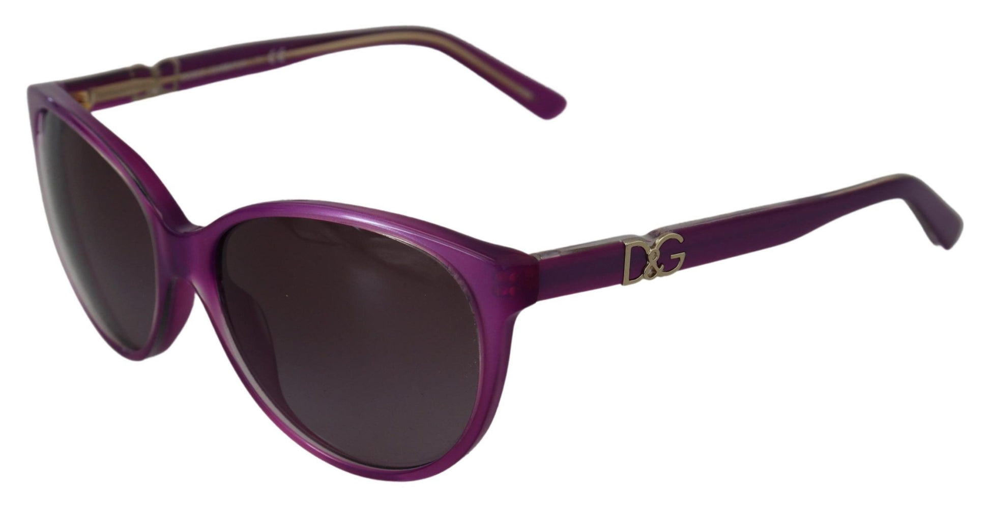 Gafas de sol redondas de acetato violeta chic