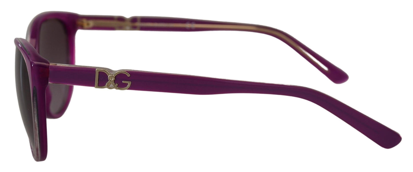 Gafas de sol redondas de acetato violeta chic