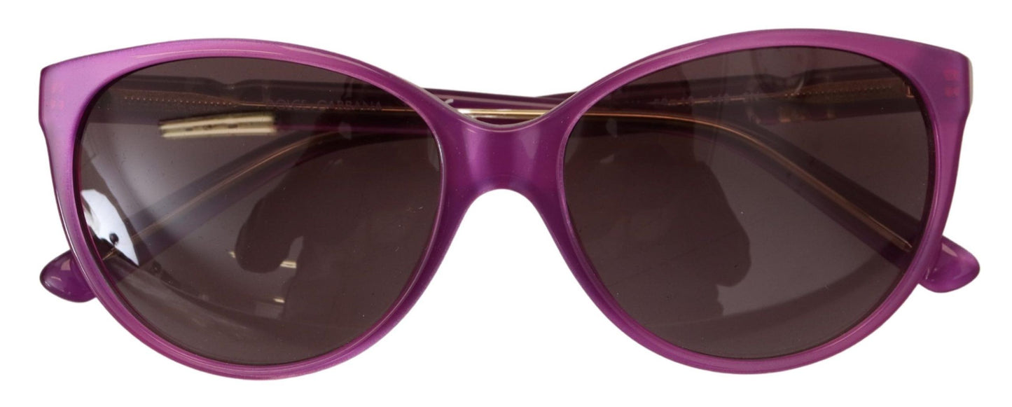 Gafas de sol redondas de acetato violeta chic