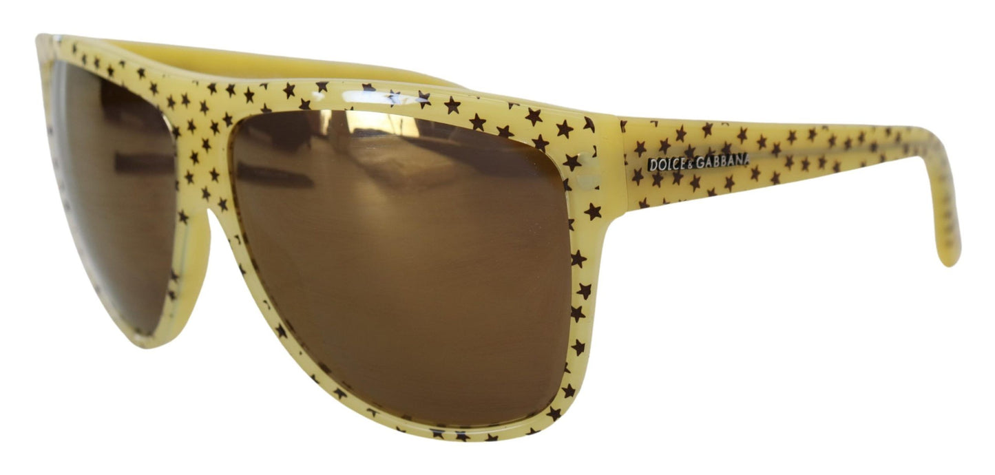 Gafas de sol cuadradas Stellar Chic en amarillo