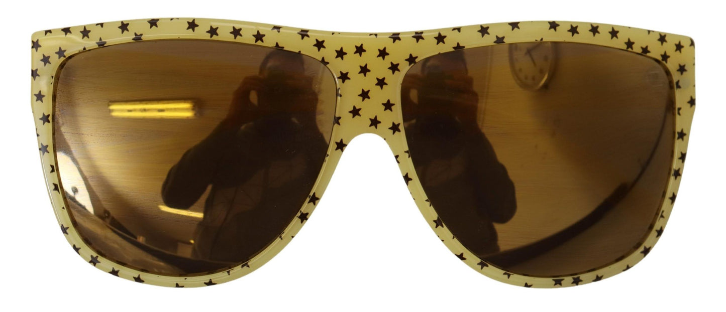 Gafas de sol cuadradas Stellar Chic en amarillo