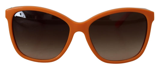 Gafas de sol redondas naranja chic para mujer