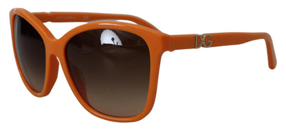 Gafas de sol redondas naranja chic para mujer