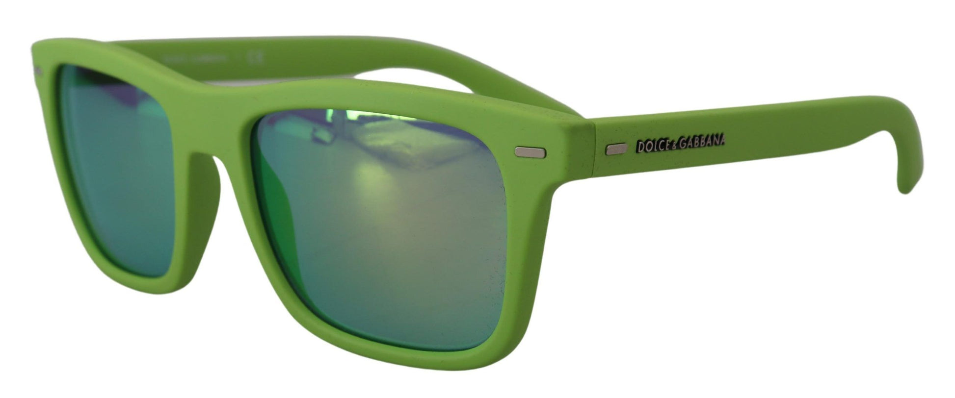 Gafas de sol con montura completa y estilo chic en color verde ácido