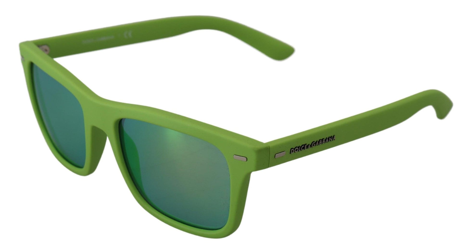 Gafas de sol con montura completa y estilo chic en color verde ácido