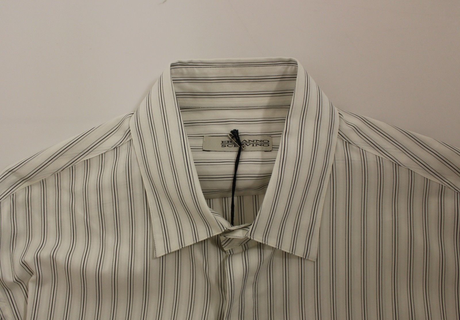 Camisa casual elegante de algodón a rayas