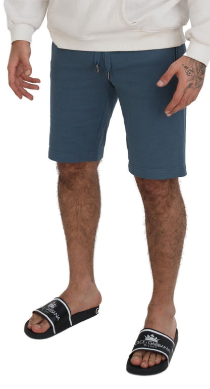 Bermudas elegantes de color azul - Corte regular