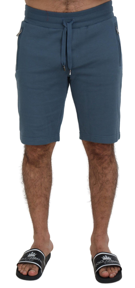 Bermudas elegantes de color azul - Corte regular