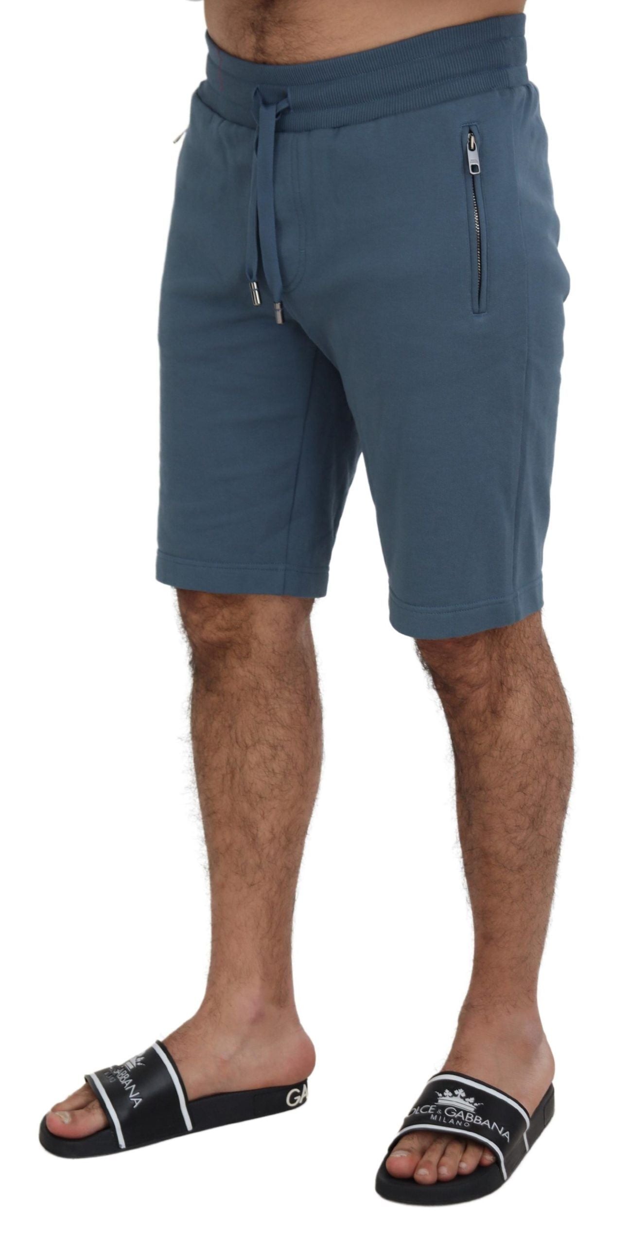 Bermudas elegantes de color azul - Corte regular