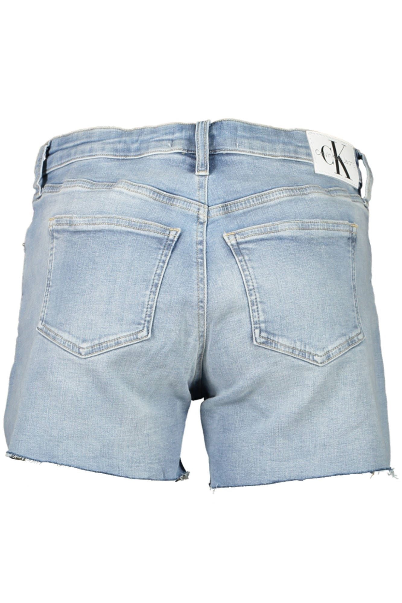 Light Blue Cotton Women Short