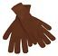 Elegant Brown Cashmere Winter Gloves