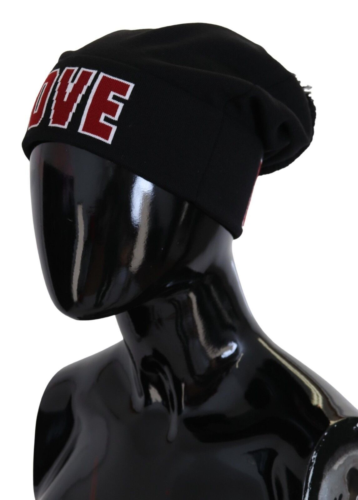 Gorro elegante de lana virgen negra