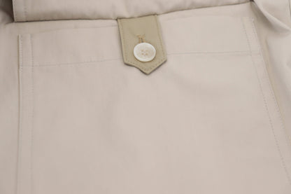 Elegante pantalón de algodón beige