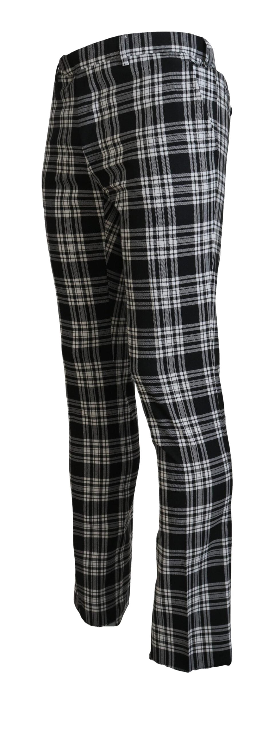 Pantalones elegantes negros de algodón puro para hombre