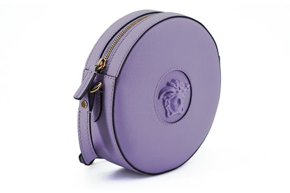 Elegant Purple Round Shoulder Bag