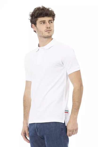 White Cotton Men Polo