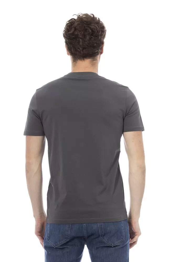 Camiseta de hombre de algodón gris