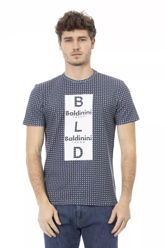 Camiseta de algodón gris para hombre