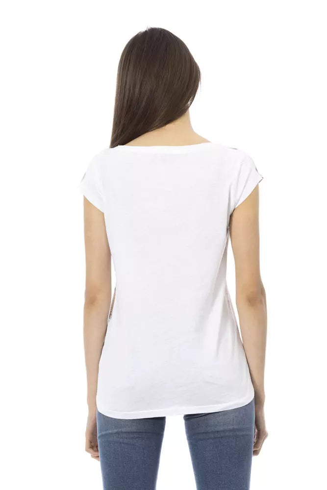 White Cotton Women Top