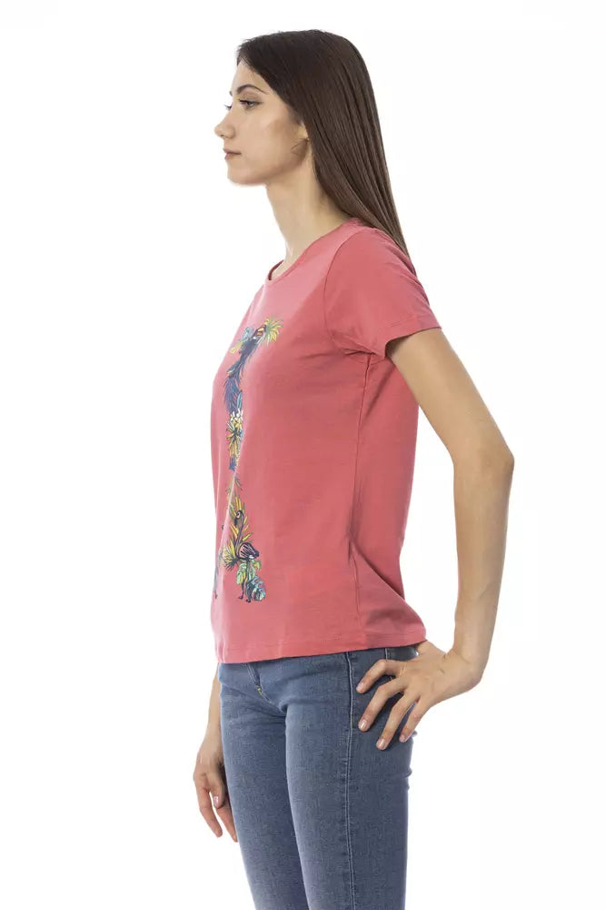 "Fuchsia Cotton Women Top"