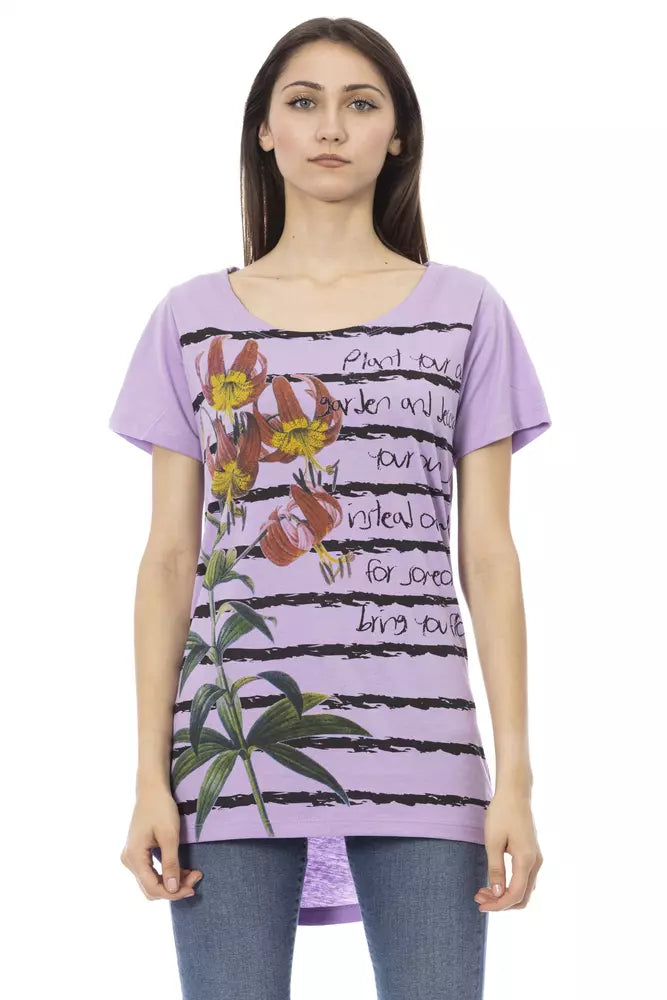 Purple Cotton Women Top