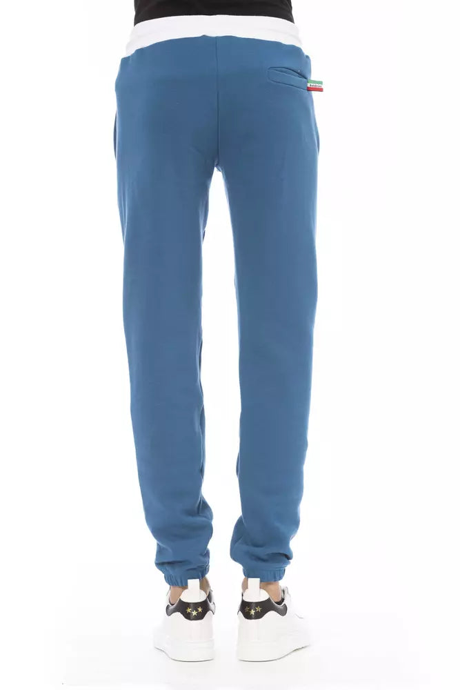 Pantalón de algodón azul para hombre